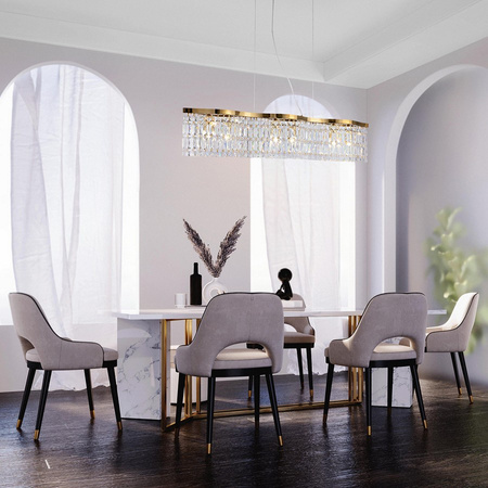 Lampa wisząca kryształowa złota DUNE Maytoni DIA005PL-06G