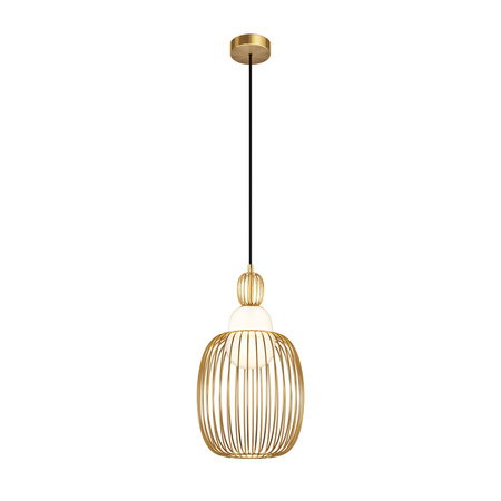 Druciana lampa wisząca ze szklanym kloszem wewnątrz Levitation MOD376PL-01G1 Maytoni