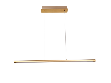 Nowoczesna złota metalowa lampa wisząca LED ALAMO PENDANT 90 3-STEP DIMM GO AZZARDO AZ5765