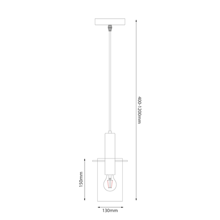 Lampa wisząca Arcadia Czarny 1xE27 Milagro ML1818
