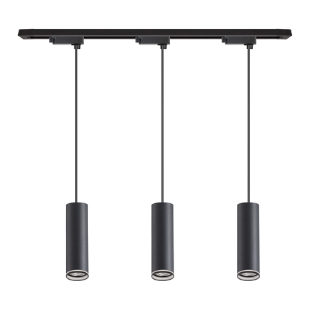 Zestaw Oprawa Pipe Ring Track Zwis Czarny 3xGU10 1m Milagro ML2079