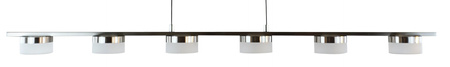 Lampa wisząca szóstka CASSIS nikiel-mat Aviano Lighting 7066-703