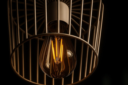 Beżowa lampa wisząca w kształcie kapelusza KAPELUSZ Kaja Lighting KP-21 BEŻ
