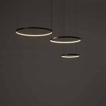 Lampa wisząca trzy czarne ringi CIRCOLO POWER LED 3000K Nowodvorski 11648