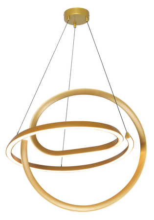 Lampa wisząca złoty wywijas o średnicy 52cm VELENNE LED 3000K Zuma Line P241249401E