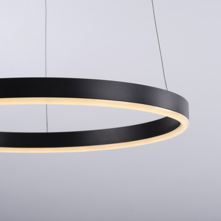 Lampa wisząca antracytowy okrąg 39cm RITUS Just LIght LED 3000K z funkcją ściemniania SwitchMo 15393-13