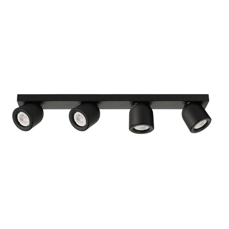 Oprawa sufitowa poczwórna czarna NUORA Italux SPL-2855-4B-BL