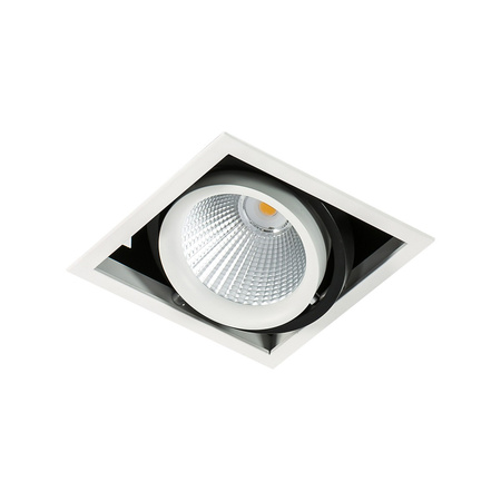 Oprawa podtynkowa Vertico Single 4000K pojedyncza regulowana LED Italux GL7108-1/18W 4000K WH+BL