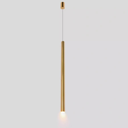 Lampa wisząca cienka złota tuba do łazienki Elin 1xLED 3000K IP44 PL0123-GD Yaskr