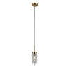 Pojedyńcza lampa wisząca w kolorze złotym 1xE14 Zorta Italux PND-33588-1-HBR