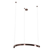MAXLIGHT P0572D LAMPA WISZĄCA LOTUS 33W BRUSHED BRONZE