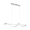 Lampa wisząca srebrna fala LED Q-SWING Paul Neuhaus 2385-55 sterowana pilotem