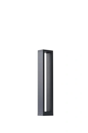 Słupek ogrodowy ramka 60cm w ciemnoszarym kolorze CAVALIO 60 IP65 3000K DGR Azzardo AZ7139