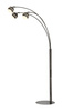 Lampa podłogowa trójka Biarritz czarny chrom Aviano Lighting 3047-305