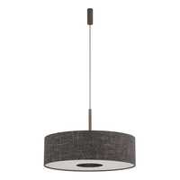 Lampa wisząca o średnicy 65cm z abażurem w kolorze czarny melanż 1xE27 AMARELA L Nowodvorski 11660