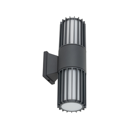 Kinkiet zewnętrzny na dom dwukierunkowy 2XE27 RIBO GRAY IP54 Tk Lighting 11507