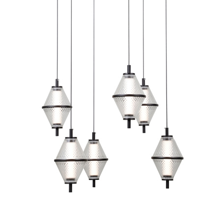 Lampa wisząca Fuente czarna LED 3000K Italux PND-34395-6-BK