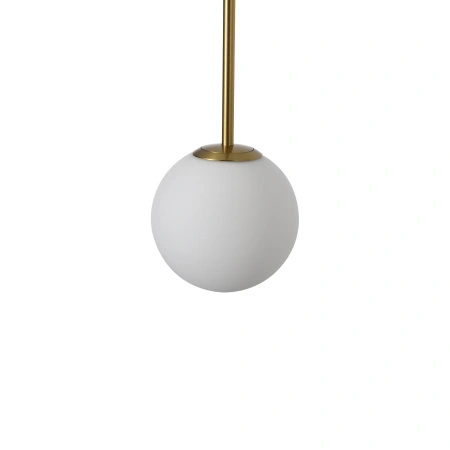 Lampa wisząca zlota z białą kulą o średnicy 15cm Bolti 1xE14 PL0112-GD Yaskr