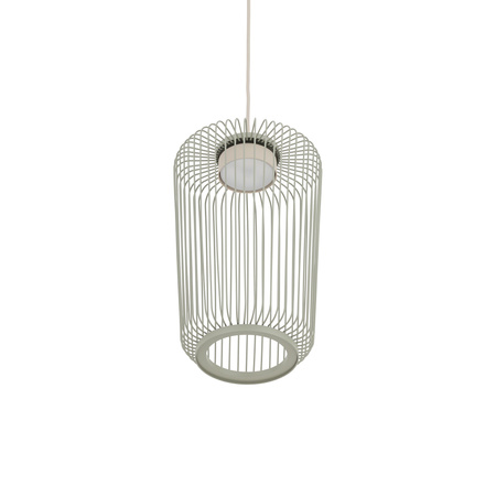 Lampa wisząca z wysokim ażurowym kloszem cylindrycznym w kolorze szałwiowym 1xGX53 KENAI B Nowodvorski 12225