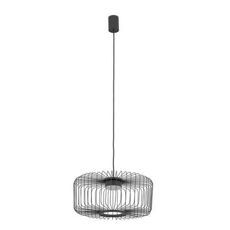 Lampa wisząca druciana cylindryczna w kolorze jedwabistego grafitu na żarówkę GX53 KENAI C Nowodvorski 12228