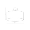 Lampa sufitowa RONDO LINEN 40cm TK Lighting 6247