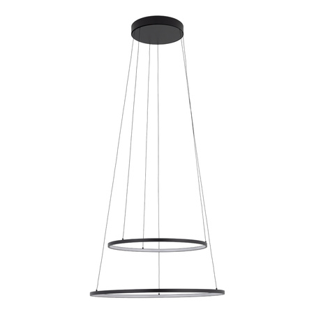 Lampa wisząca dwa czarne pierścienie CIRCOLO POWER LED 3000K Nowodvorski 11647