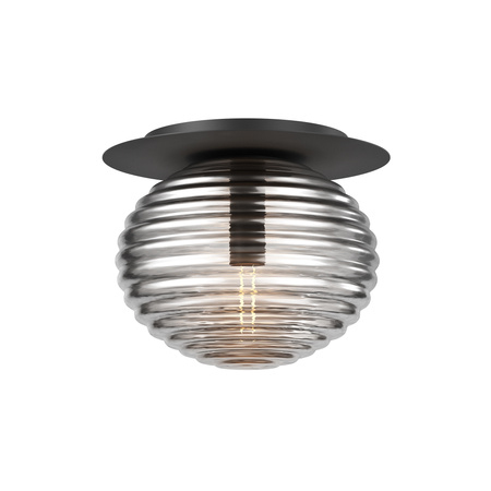 Szklana karbowana lampa sufitowa o średnicy 35cm Reels MOD268CL-01B Maytoni