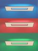 Lampa sufitowa RECESS LED RGB Leuchten Direkt 11646-16 sterowana pilotem