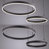  Lampa wisząca dwa czarne okręgi ESKO Paul Neuhaus 2360-18 sterowana pilotem