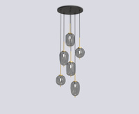 Lampa wisząca piątka Belleville Aviano Lighting 5007-502
