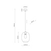 ELIO GRAPHITE LAMPA WISZACA 1 TK Lighting 5971