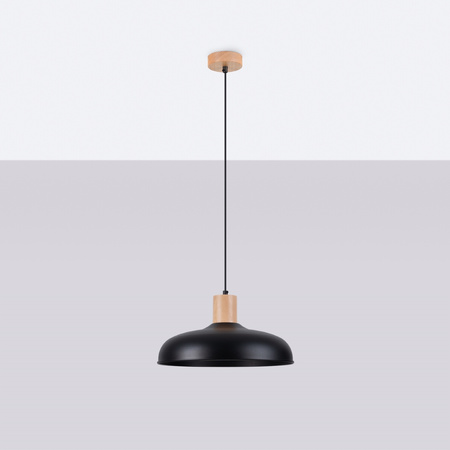 Lampa wisząca INDY czarna Sollux SL.1324