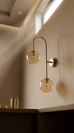 Elegancki kinkiet ścienny w kolorze beżowym SPARK Kaja Lighting K-5998