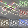 Lampa sufitowa prostokątne ramki LED z RGB sterowane pilotem FELIX60 Just Light 14637-55