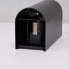 Kinkiet ogrdowowy światło góra-dół EDDY ROUND IP65 CCT SWITCH BK Azzardo AZ7262