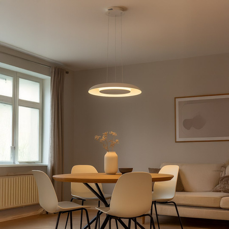 Lampa wisząca Piattino Biały 30W LED 3000K-4000k-6000K Milagro ML1813