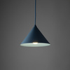 Niebieska stożkowa lampa wisząca o średnicy 21cm CONO S NAVY 1XE27 Tk Lighting 11413