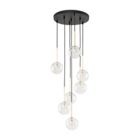 NILOS BLACK / GOLD LAMPA WISZĄCA 7 TK Lighting 5362