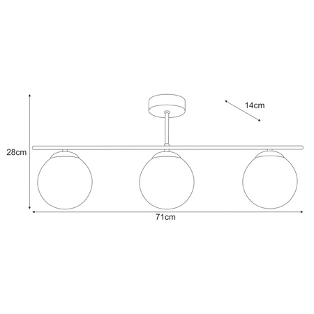 Lampa sufitowa K-5169 z serii GAMMA Kaja Lighting