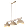 Lampa wisząca z trzema metalowymi kloszami na drewnianym stelarzu  OSLO SABIA 3xE27 Tk Lighting 11012