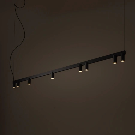 Lampa wisząca czarna podłużna 200cm FOURTY LINE LED Nowodvorski 12292
