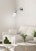 SIMPLI LAMPA KINKIET 1*40W E27 CHROM Z KRYSZTAŁKIEM+KLOSZ Z PASKIEM Candellux 21-64288