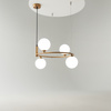 Lampa wisząca RING Maytoni mosiądz MOD013PL-04BS1