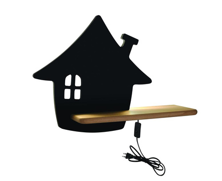 HOUSE LAMPA KINKIET 4W LED 4000K KP IQ KIDS Z PRZEWODEM Z WŁ. I WTYCZKĄ CZARNY Candellux 21-85207