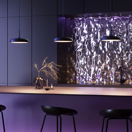 Pojedyńcza czarna lampa wisząca 30cm LED 3000K Gerhard MOD189PL-L12B3K1 Maytoni