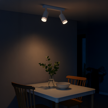 Oprawa Pipe Ring Spot Biały 2xGU10 Milagro ML2070