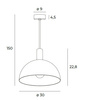 Lampa wisząca LUISANT MaxLight P0473
