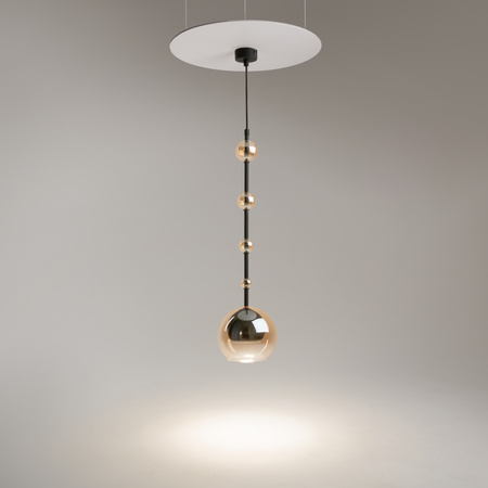 Lampa wisząca szklana kula z kulami na przewodzie Ros MOD227PL-01B1 Maytoni