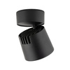 Czarna oprawa natynkowa ruchoma tuba wybór barwy światła KYOTO BLACK CCT 12W Tk Lighting 18154