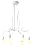BASSO LAMPA WISZĄCA 6X40W E27 BIAŁY MATOWY Candellux 36-71026